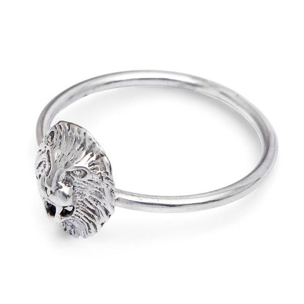 Alternate image for Lion-Themed Sterling Silver Cocktail Ring Crafted in Bali Jungle King