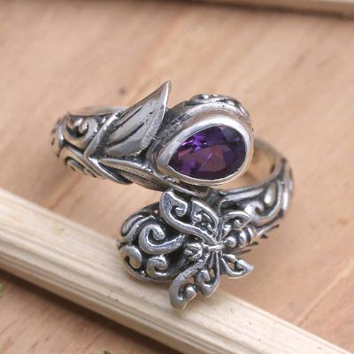 Primary image for Amethyst and Sterling Silver Wrap Ring Purple Nymph