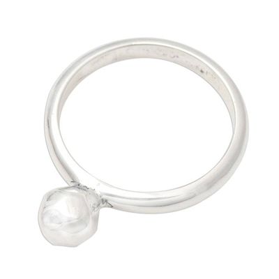 Alternate image for Sterling Silver Bauble Ring from Bali Artisan Singular Idea