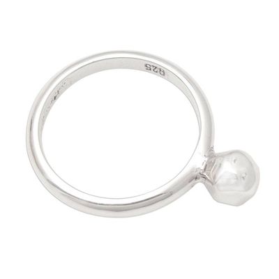 Alternate image for Sterling Silver Bauble Ring from Bali Artisan Singular Idea