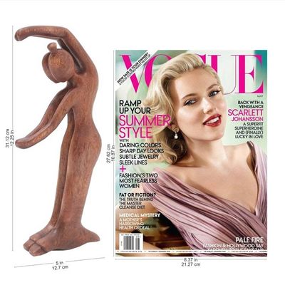 Alternate image for Handmade Suar Wood Statuette from Bali Dancing for Eternity