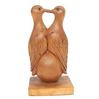 Primary image for World Peace Project Hand-Carved Wood Dove Sculpture, Bali Save The World