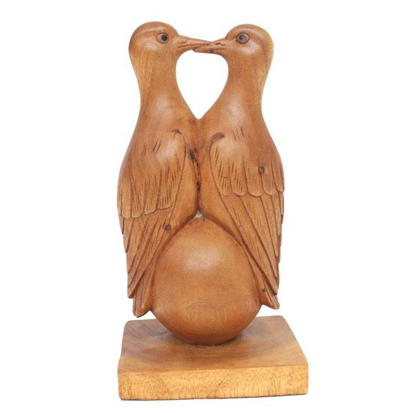 Alternate image for World Peace Project Hand-Carved Wood Dove Sculpture, Bali Save The World