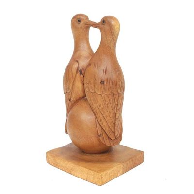 Alternate image for World Peace Project Hand-Carved Wood Dove Sculpture, Bali Save The World