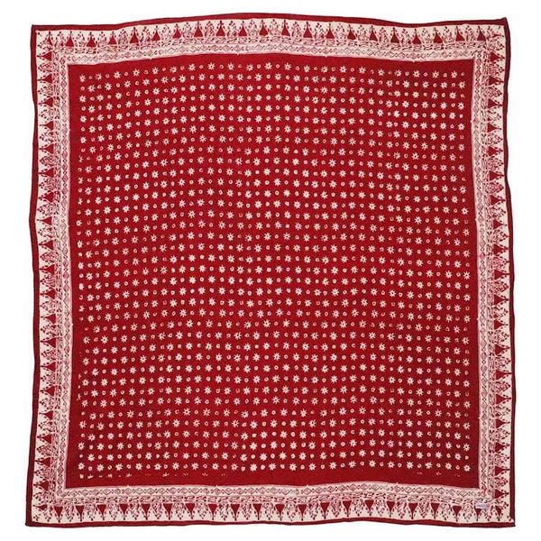 Alternate image for Large 39 Hand Dyed Batik Bandana, 100% Soft Cotton, Celebration