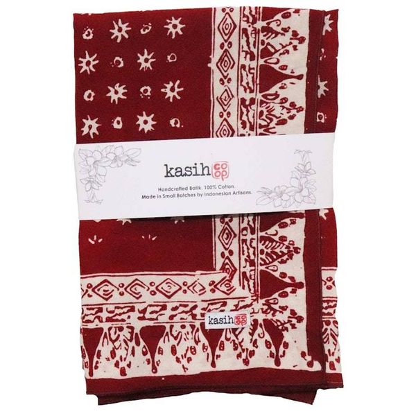 Alternate image for Large 39 Hand Dyed Batik Bandana, 100% Soft Cotton, Celebration