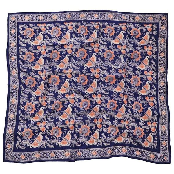 Alternate image for Large 39 Hand Dyed Batik Bandana, 100% Soft Cotton, Passion Flutter