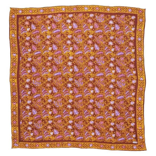 Alternate image for Large 39 Hand Dyed Batik Bandana, 100% Soft Cotton, Dusky fern