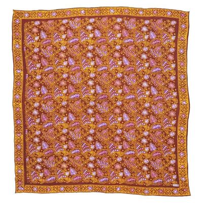 Alternate image for Large 39 Hand Dyed Batik Bandana, 100% Soft Cotton, Dusky fern