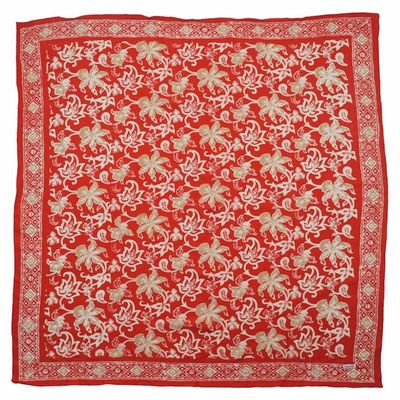 Main image for Large 39 Hand Dyed Batik Bandana, 100% Soft Cotton, Fiery Flora