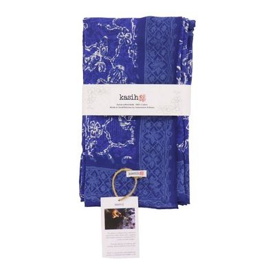 Alternate image for Large 39 Hand Dyed Batik Bandana, 100% Soft Cotton, Butterfly