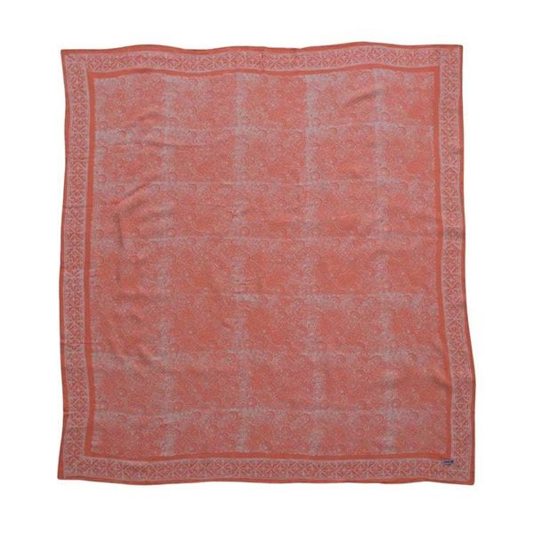 Alternate image for Large 39 Hand Dyed Batik Bandana, 100% Soft Cotton Voile, Golden Iris, Peach, Pink
