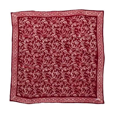 Main image for Large 39 Hand Dyed Batik Bandana, 100% Soft Cotton, Cherish, Red, White