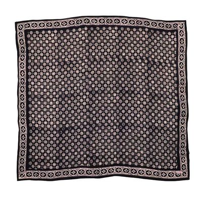 Main image for Large 39 Hand Dyed Batik Bandana, 100% Soft Cotton, Black Mirage