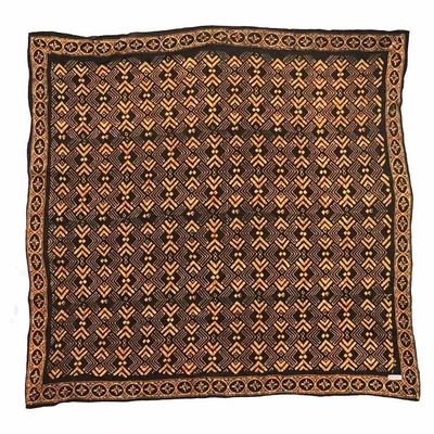 Main image for Large 39, Hand Dyed Batik Bandana, Arrow, Brown Black, Oversized, XL