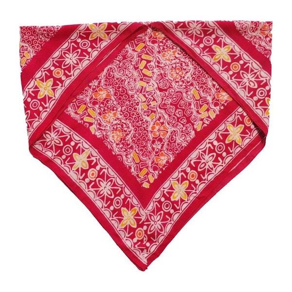 Alternate image for Hand Dyed Batik Bandana, 100% Soft Cotton, Magenta Magic, Pink