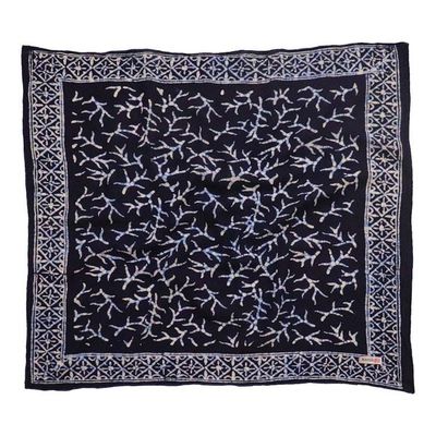 Alternate image for Hand Dyed Batik Bandana, 100% Soft Cotton, Mark, Black, White