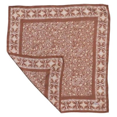 Alternate image for Hand Dyed Batik Bandana, 100% Soft Cotton, Mocha Perfection, Brown, Mocha Mousse