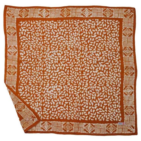 Alternate image for Hand Dyed Batik Bandana, 100% Soft Cotton, Sunrise Mist, Yellow