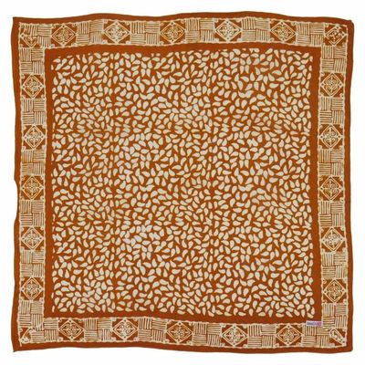 Alternate image for Hand Dyed Batik Bandana, 100% Soft Cotton, Sunrise Mist, Yellow