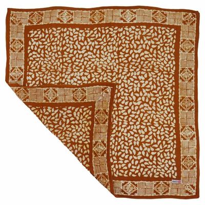 Alternate image for Hand Dyed Batik Bandana, 100% Soft Cotton, Sunrise Mist, Yellow