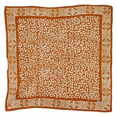 Alternate image for Hand Dyed Batik Bandana, 100% Soft Cotton, Sunrise Mist, Yellow