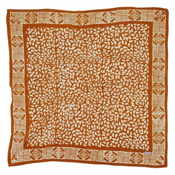Alternate image for Hand Dyed Batik Bandana, 100% Soft Cotton, Sunrise Mist, Yellow