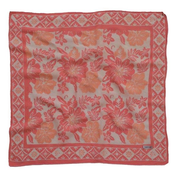 Alternate image for Hand Dyed Batik Bandana, 100% Soft Cotton, Pink Bloom