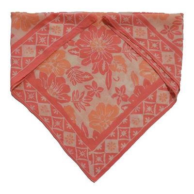 Alternate image for Hand Dyed Batik Bandana, 100% Soft Cotton, Pink Bloom