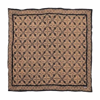 Main image for Large 39, Hand Dyed Batik Bandana, Harvest, Brown Black, Oversized, XL