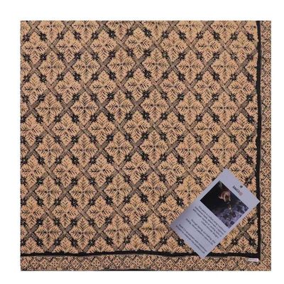 Alternate image for Large 39, Hand Dyed Batik Bandana, Harvest, Brown Black, Oversized, XL