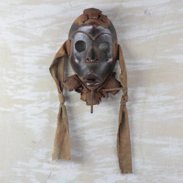 Alternate image for Fair Trade Nigerian Wood Mask Heart Fortunes