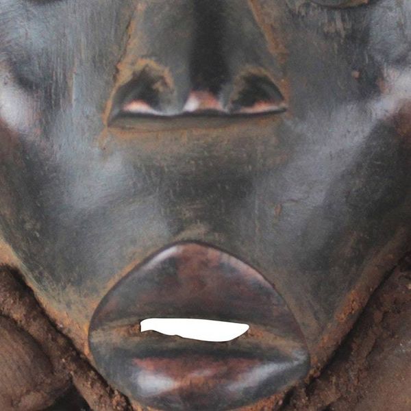 Alternate image for Fair Trade Nigerian Wood Mask Heart Fortunes