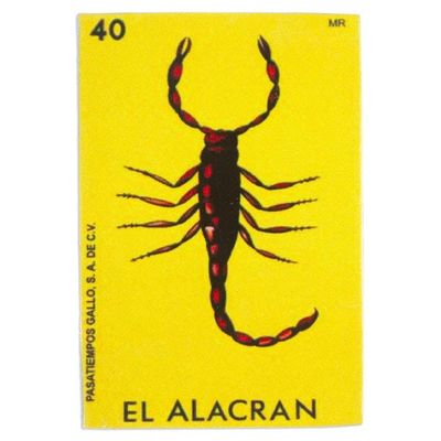 Alternate image for Mexican Wood Magnet with Scorpion Decoupage Scorpion Tradition