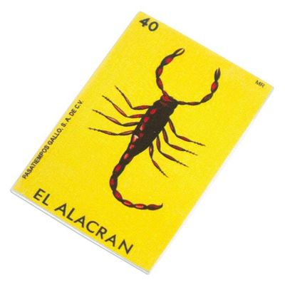 Alternate image for Mexican Wood Magnet with Scorpion Decoupage Scorpion Tradition