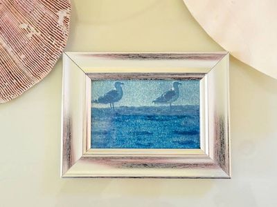 Alternate image for Seagulls Framed Cyanotype Photograph