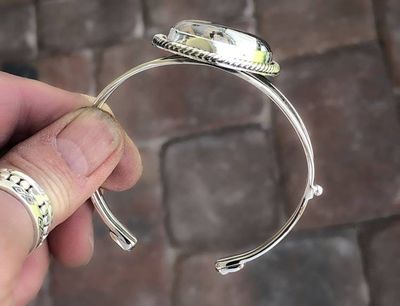 Alternate image for Maligano Jasper Sterling Silver Handmade Cuff Bracelet