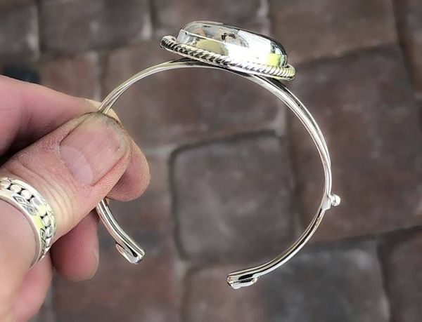 Alternate image for Maligano Jasper Sterling Silver Handmade Cuff Bracelet