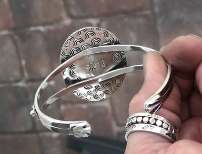 Alternate image for Maligano Jasper Sterling Silver Handmade Cuff Bracelet