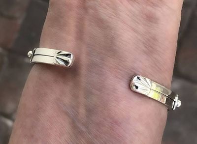 Alternate image for Maligano Jasper Sterling Silver Handmade Cuff Bracelet