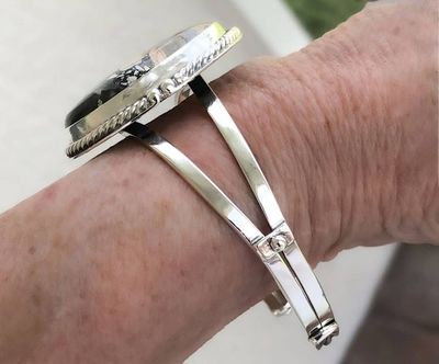 Alternate image for Maligano Jasper Sterling Silver Handmade Cuff Bracelet