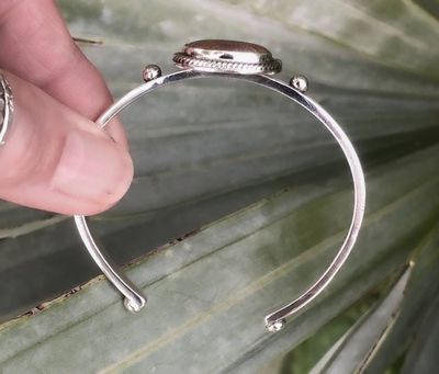 Alternate image for Crow Spring Turquoise Sterling Silver Cuff Bracelet size Small
