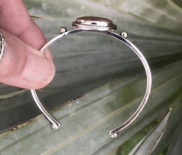 Alternate image for Crow Spring Turquoise Sterling Silver Cuff Bracelet size Small