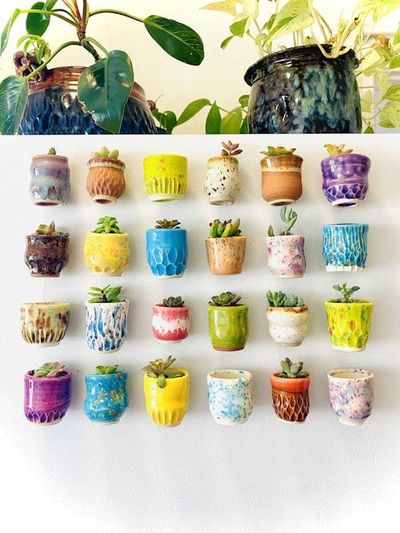 Alternate image for One Mini Pot - Mini Fridge Magnet Planter