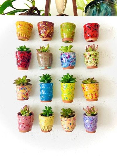 Alternate image for One Mini Pot - Mini Fridge Magnet Planter
