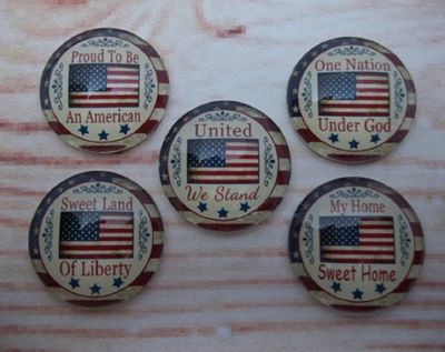 Alternate image for Patriotic American Flag Fridge Magnets