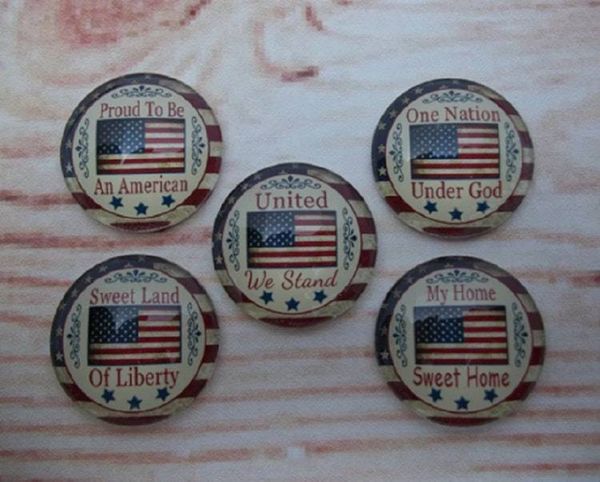 Alternate image for Patriotic American Flag Fridge Magnets