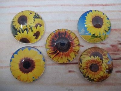 Alternate image for Pretty Yellow Sunflower Fridge Magnets