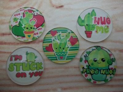 Alternate image for Whimsical Cactus Fridge Magnets