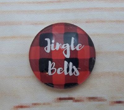 Alternate image for Buffalo Plaid Christmas Fridge Magnets